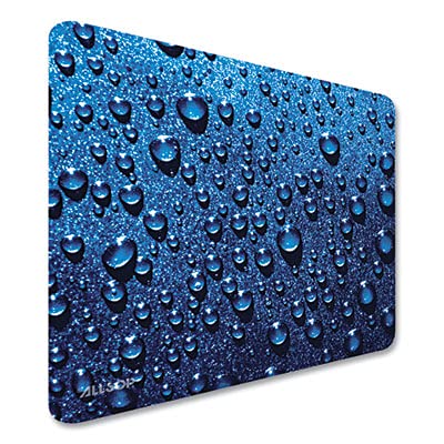 Allsop Mouse Pad, Raindrop - Blue (30182), 8.5 x 8 - style: Raindrop, Blue