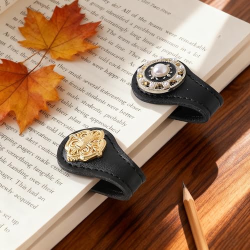 Elegant Design Magnetic Journal Clip, Decorative Bookmark Clips - style: Color Set B 2 Pcs