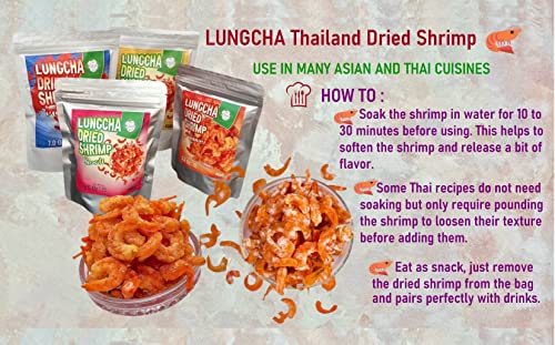 Dried Shrimps with Salt for Asian Cuisine Fresh Seafood Flavor or Eat As Snack Sun Dried (100)