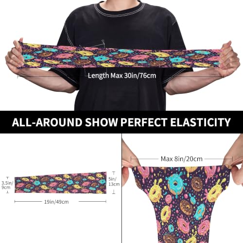 Arm Sleeves Outdoor Garden Sports Cooling Sun Sleeve for Women Men Farm - color: Donut