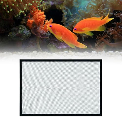 Baoblaze Aquarium Anti-Jump Screen Cover, 50x30cm Transparent Polyester Mesh Netting DIY Kit for Fish Tank Lid Replacement - size: 50x30cm