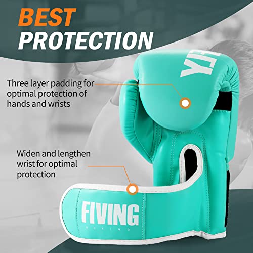 Boxing Gloves for Men&Women,Training,MMA,Sparring,Muay Thai,8oz-16oz - color: Green, size: 14oz
