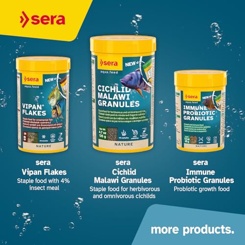 Sera O-Nip Nature 100 Tabs 2.1 oz | Complete Feed for All Ornamental Fish | Adhesive Tablets Stick to the Aquarium Glass | High Protein | No Dyes & Preservatives | with Bloodworms, Krill & Tubifex - size: 2 Ounce (Pack of 1)