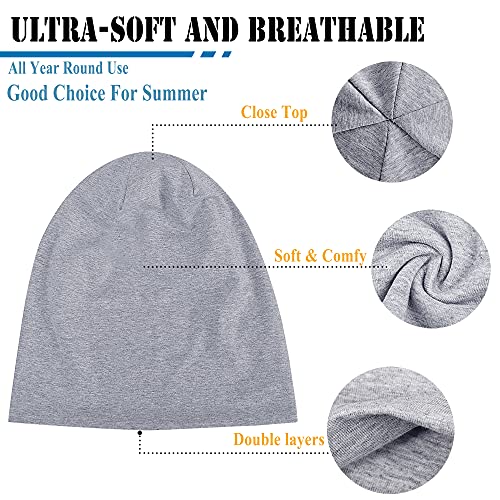 Cotton Slouchy Beanie Hip-Hop Soft Lightweight Running Beanie Adult Skull Hats Cap for Men Women - color: Closetop-c