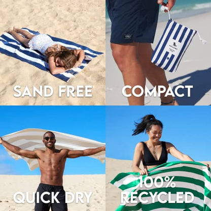 Dock & Bay Beach Towel - Quick Dry, Sand Free - Compact, Lightweight - 100% Recycled - Includes Bag - Cabana - Phi Phi Pink - Extra Large (200x90cm, 78x35) - color: Cabana - Phi Phi Pink, size: Extra Large (200x90cm, 78x35")