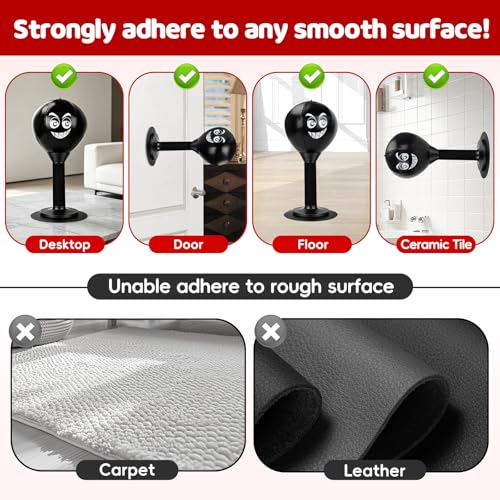 Desktop Punching Bag with Strong Suction Cup, Tabletop Stress Relief Boxing Ball for Office & Home, Portable Relaxation Tool, Fun Gift for Adults & Kids