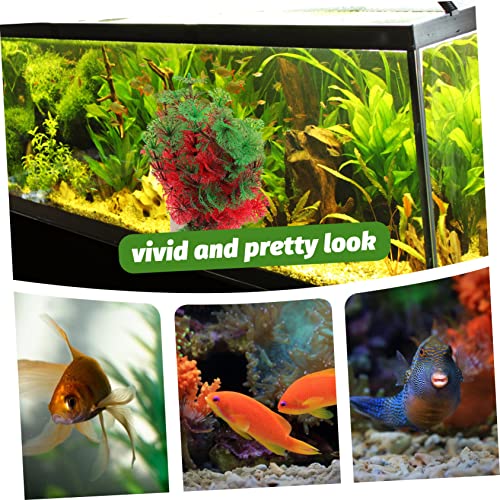 balacoo Delicate Decorative Fake Plant for Aquarium Fish Tank Plastic Artificial Aquarium Decor Lifelike Desktop Fish Tank Accessory Natural Landscape Enhancement Safe for Aquatic Pets