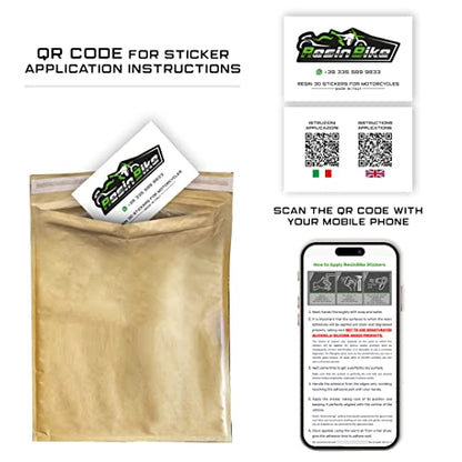 Resin Bike Motorbike 3D Stickers Compatible with Kawasaki Ninja 1000 SX 2021-2025. Bike Tank Cap Protection from Impact and Scratches. Sticker 3D Resin Gadget Moto