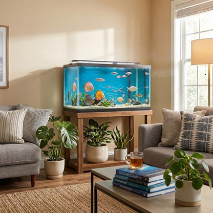 HEEPDD Aquarium Background, 61x30 Cm PVC Self Adhesive Sea Pattern 3D Effect Fish Tank Background No Removal Ocean Scene Wallpaper Terrarium Background