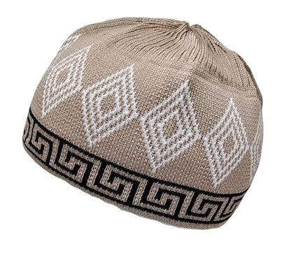 Set 4 Kufi Hat for Men Muslim AMN-225 Beanie Skull Cap Islam Taqiyah Takke Gift - color: Color Set 4