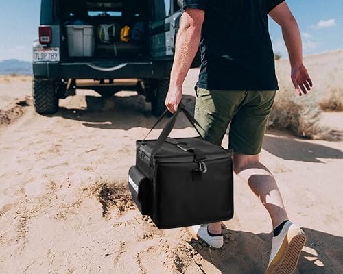 MyLifeUNIT Insulated Cooler Bag for Food & Pizza Delivery Bag Suitable for Car, Bike, Camping, Picnic, Beach, Large Size - size: 50 Cans