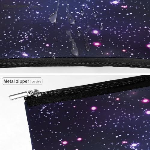 Starry Night Sky Makeup Bag, Travel Toiletry Organizer, Cosmetic Pouch for Women, Birthday Presents for Mom Girls Women Sisters - color: Starry Night Sky