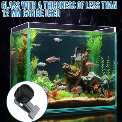 2Pcs Goldfish Feeder, Saltwater Aquarium Accessories Supplies Algae Magnet Seaweed Feeder Aquarium Magnetic Clips, Fish Tank Feeding Ring Suitable for Aquatic Pets - color: 2Pcs