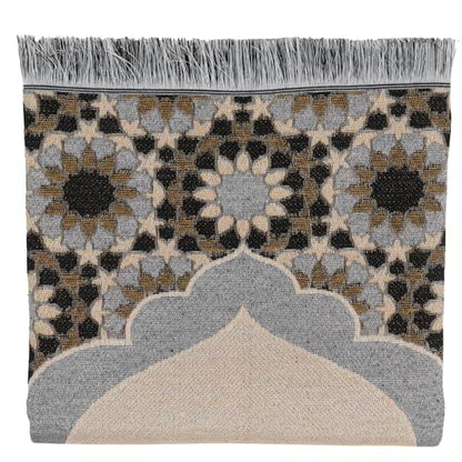 Modefa Turkish Travel Prayer Mat - Muslim Prayer Rug - Thin Woven Cotton Traditional Janamaz Sejjadah for Men Women - Prayer Matt Islam Praying Mat Stargazer (Black) - color: Black