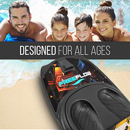 SereneLife Water Sport Kneeboard with Hook for Kids & Adults, Kneeboard with Strap for Boating, Waterboarding, Kneeling Boogie Boarding, Knee Surfing