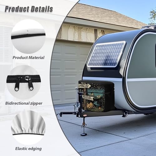 Waterproof Camper Propane Tank Cover Universal Camper Accessories Gas Cylinder Cover Fits 20LB Dual Propane Tanks All Weather Protection, Camping Landscape - color: Camping Landscape, size: S 20LB