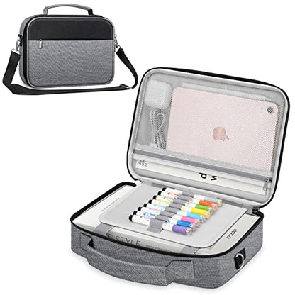 FINPAC Large Bible Cover w/Shoulder Strap, Carrying Book Case Church Bag Bible Protective w/Pen Slots and Zippered Pocket, Gift for Women Lady, Gray - color: Gray