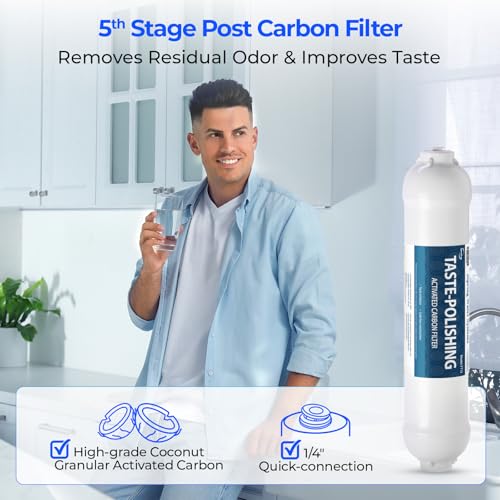 iSpring F9D 1-Year DeIonization Replacement Filter Set Fit RO/DI Water Filter System for Aquarium, 2.5" x 10" - style: 1-Year Replacement Set for DI RO