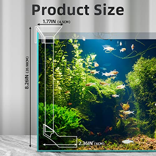 Shrimp Feeding Dish Set, Shrimp Feeder Tube Kit for Fish Tank(15" | Clear Durable, Simple Installation, Keep Water Clean, Shrimp Feeding Tube with Feeding Ring & Cleaning Brush