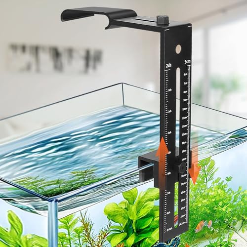 hygger Aquarium Light Clip Holder (for HG-957),1 Piece, Aquarium Fish Tank Light Riser/Holder/Bracket/Stand/Mount - size: 1 piece