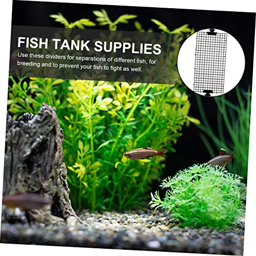Happyyami 1set Fish Tank Divider Isolation Mesh Cups for Fish Breeding High Permeability Design Easy Installation Set
