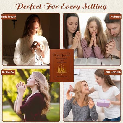 The Quran Journey – Holy Quran Made Simple and Illustrated, Easy Tafsir with Thematic Breakdown of All 114 Surahs, Complete Study & Reflection Guide for Beginners Reverts Daily Prayer