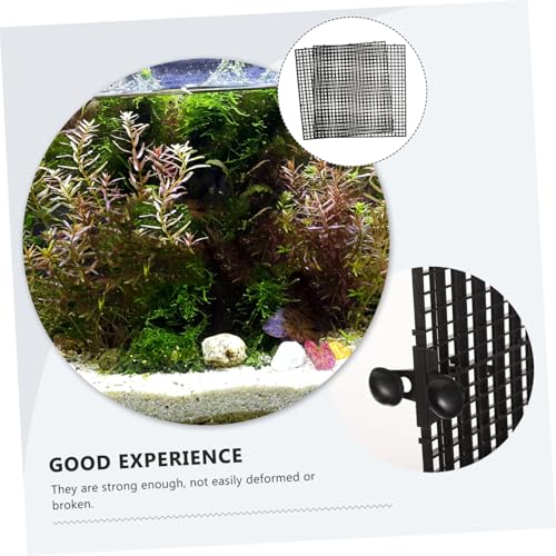Fish Tank Divider Panel with Suction Cups Aquarium Separator Anti-Jumping for Aquariums Isolation Board for Fish Habitat Expansion and Tank Compartmentalization Black