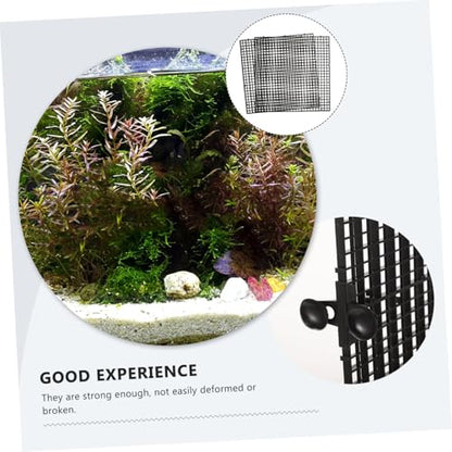 Fish Tank Divider Panel with Suction Cups Aquarium Separator Anti-Jumping for Aquariums Isolation Board for Fish Habitat Expansion and Tank Compartmentalization Black