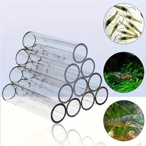 Aquatic Aquarium Breeding Cave Crystal Acrylic Shrimp Fish Shelter Spawning Tube Shrimp Habitat Ornament Hiding Cave Decorations Hideaway Pipe