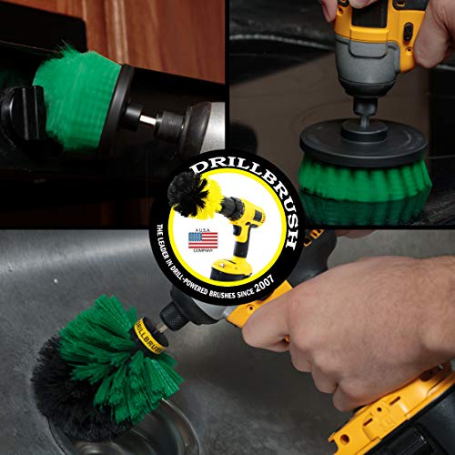 Drill Powered Oven Cleaner - Stove Top Cleaner Brushes - Sink & Countertop | Kitchen Cleaning Supplies - Kitchen Power Scrubbing Brushes - Accessories for a Clean Home - Fridge Nylon Scrubbing Brush - color: Green