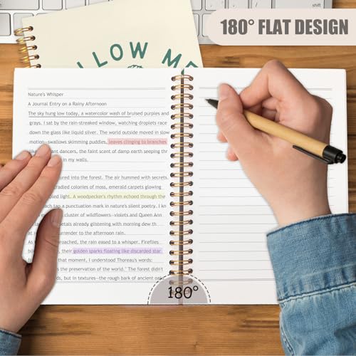 WUCHJ Green and Yellow Pink Retro Fish Christian Notebook, Matthew 4:19 Bible Verse Journal, Religious Scripture Spiral Notebook Journal for Note Taking, Christian Faith Based Gifts for Women Men, 5.5x8.3 Inch - color: yellow fish follow me