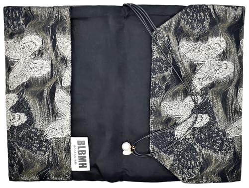 BLBMH 5x8 Book Cover | Handmade Non-Stretch Fabric Sleeve with Bookmark | for Paperback Bible Journal | Privacy Reading Gift for Women - Butterfly B - color: Butterfly B