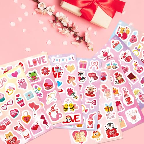 Valentine Stickers 405 PCS Love Heart Stickers, Valentines Day Stickers - style: Valentine