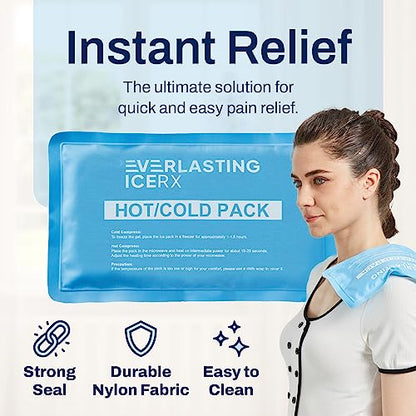 Large Soft Reusable Gel Ice Packs for Injuries, Hot and Cold, 4 Pack - style: 4 Pack