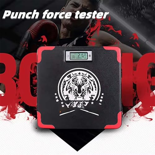 Thickened Boxing Strength Tester，Punch Force Sensor，Boxing Training Equipment ，Voice Broadcast，Adjustable Height Wall Mounted， for Adult Kid Karate Training Sanda Taekwondo