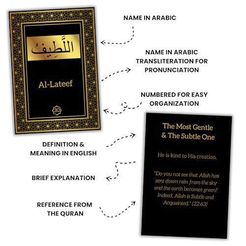 99 Names of Allah Flashcards with Quran Verses, Asma Ul Husna Cards in Arabic and English, Islamic Games, Muslim Games, Islamic Book Cards, Game Cards, Eid Gift, Ramadan Gift, Ramadan Decorations