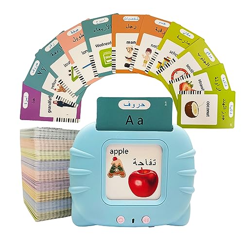 Arabic Alphabet Talking Flash Cards for Kids, 510 Sight Words Arabic Letters Flash Cards, Learning Arabic Toys for Kids Toddlers