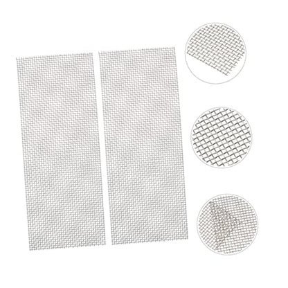 2pcs Aquatic Mesh Sturdy Mesh Pad Mesh Nets Aquarium Cleaners Aquarium Filter Pad Aquarium Mesh Pads Aquatic Wall Mesh Bendable Net Stainless Steel Plant Stand Multifunction - size: 30x20cm