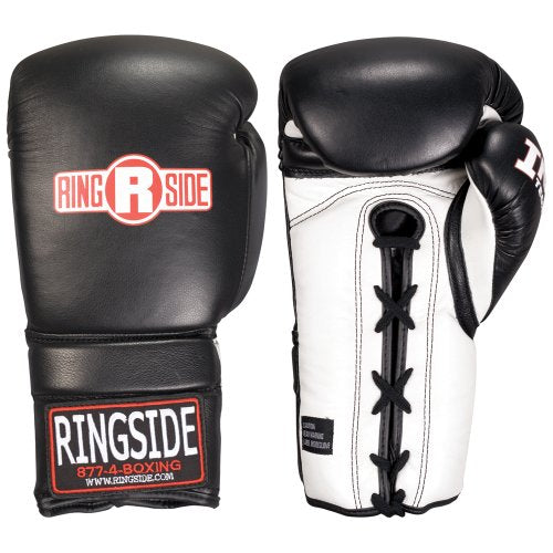 Ringside IMF Tech Lace-Up Sparring Boxing Gloves - color: White, size: 14-Ounce
