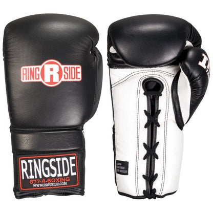 Ringside IMF Tech Lace-Up Sparring Boxing Gloves - color: White, size: 14-Ounce