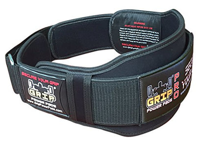 Grip Power Pads Gym Weight Lifting 6" Wide Neoprene Double Belt for Men Back Lumber Support Fitness Exercise Bodybuilding - size: 2X-Large 45" - 48.5"