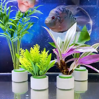 16 Pack Aquarium Plant Weights, Aquatic Plants Fixed Ring Set, Anti-Floating Ceramic Aquarium Plant Rings, Aquarium Landscape Decoration Fish Tank Accessories 1.8 x 1.3 Inch - size: 16PCS