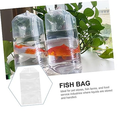 Toddmomy 50pcs Ornamental Fish Packing Bags Lightweight Fish Transport Containers for Aquarium Shipping and Safe for Live Transport