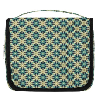 Islamic Ethnic Theme Traveling Toiletry Bag for Women Men Portability Hanging Makeup Bag Shaving Bag for Travel Toiletries Cosmetics Organizer