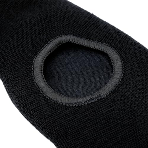 Keenso 2 Pcs Gel Knuckle Guard Boxing Gloves Hand Wraps, Anti Slip Half Finger Inner Gloves for Kickboxing with Wrist Support (Black)
