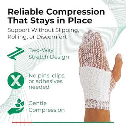Lohmann & Rauscher tg Fix Net Tubular Bandage, Elastic, Size B, 40cm x 25m | Wide-mesh bi-elastic tubular net bandage that holds wound dressings in place without tape - size: Size B - Small Extremities
