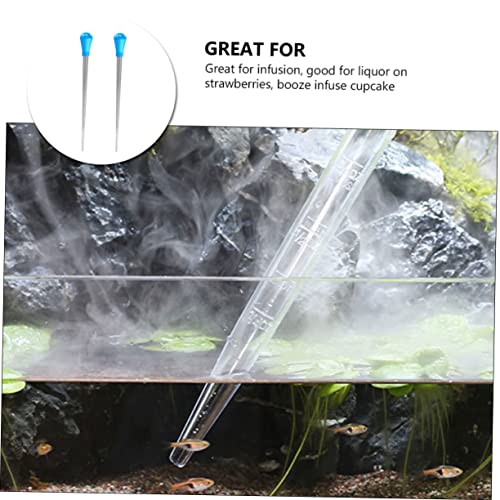 GANAZONO 2pcs Measurement Dropper for Kitchen and Fish Tank Supplies Multi-Functional Graduated Pipette for Precise Liquid Transfer and Baking Transparent Design