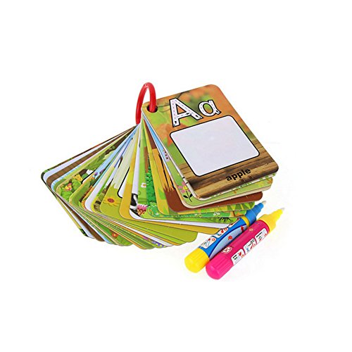 Coolplay A-Z 26 Alphabet Water Cards, Children Drawing Card for Kids Educational Toys for Travel - style: letter cards