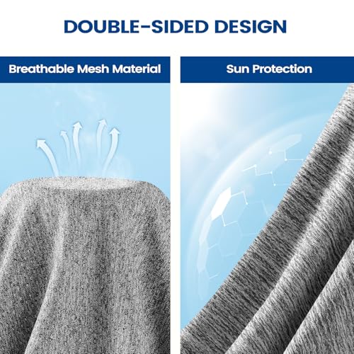 Clothirily 6 Pack Cooling Towels, 40x12 Breathable Gym Towel for Neck Face | 6 Pack Set, Instant Cooling Effect, Breathable Microfiber, For Gym Yoga Camping Running, Quick-Dry&Reusable, Fits Neck&Face - color: 3 Grey/3 Black-b