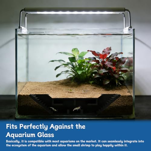 Shrimp & Fish Aquarium Decor, Viewing Shrimp Freshwater Hide Tunnel, Aquarium Underground Fish Tank Decor Decoration Hideout for Kuhli Loach, Pleco